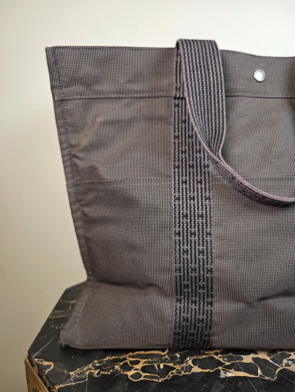 Vintage Hermes Herline TGM Tote 1990s Authentic - Picture 8 of 12